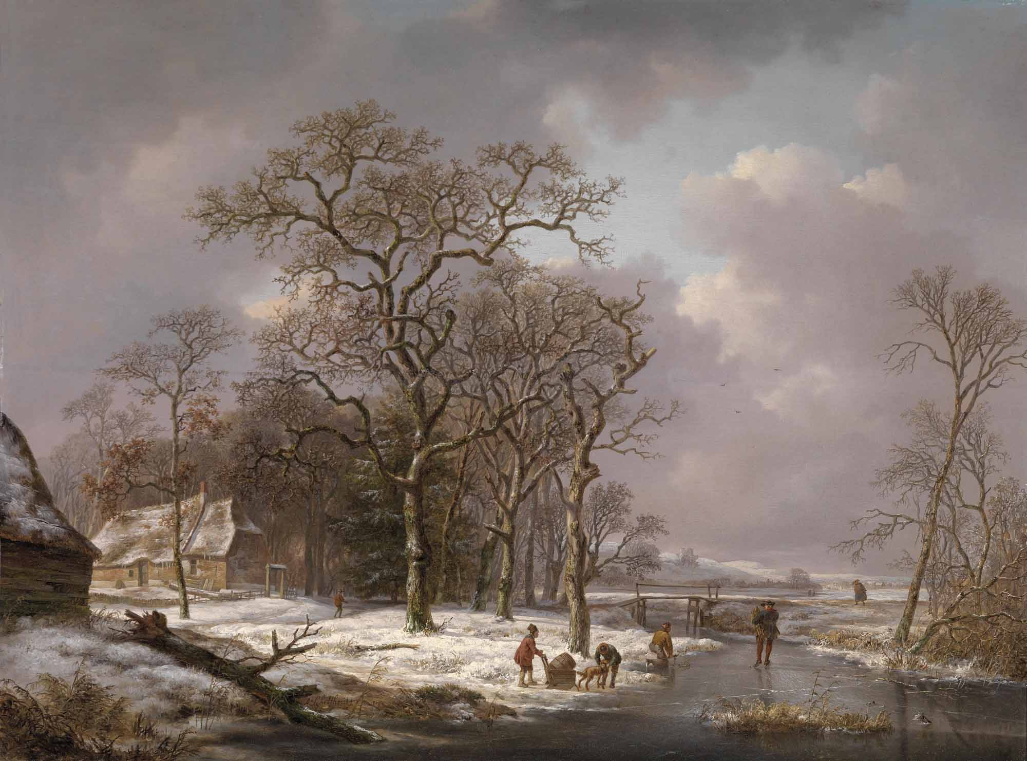 Figures in a Winter Landscape